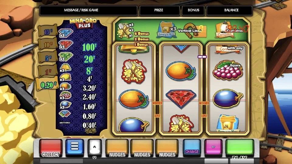 Rodillos 3x3 de La Mina de Oro Plus para jugar en Android